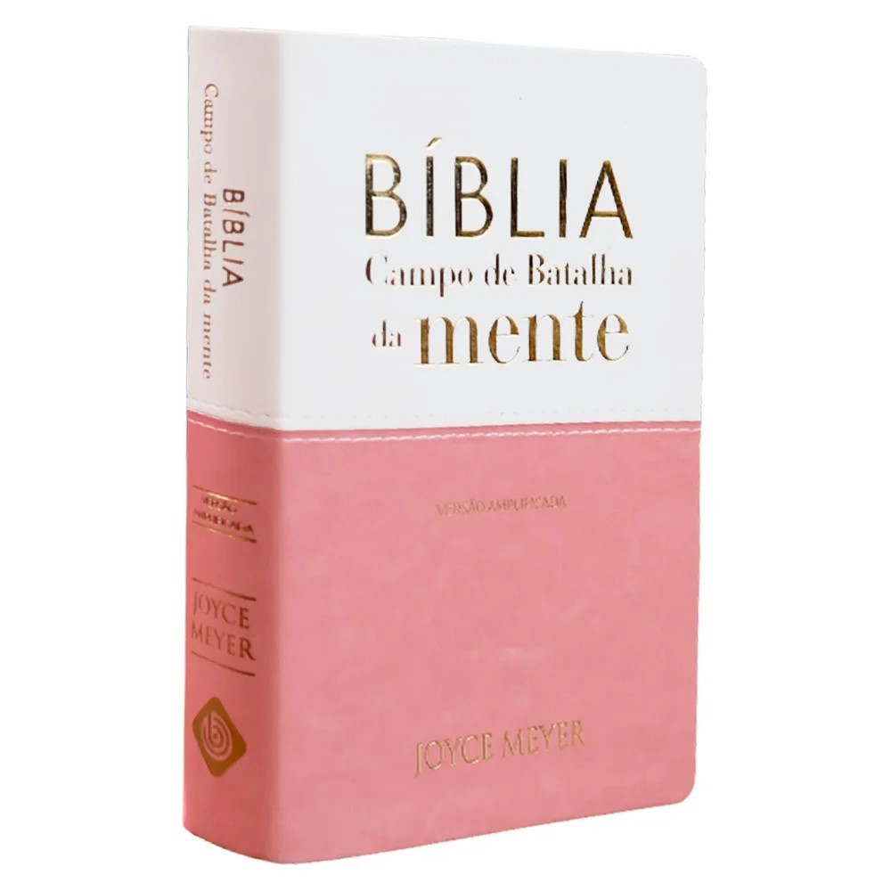 Bíblia Campo de Batalha da Mente | NVA | Letra Normal | Capa Luxo Branco e Rosa em Oferta na Shopee