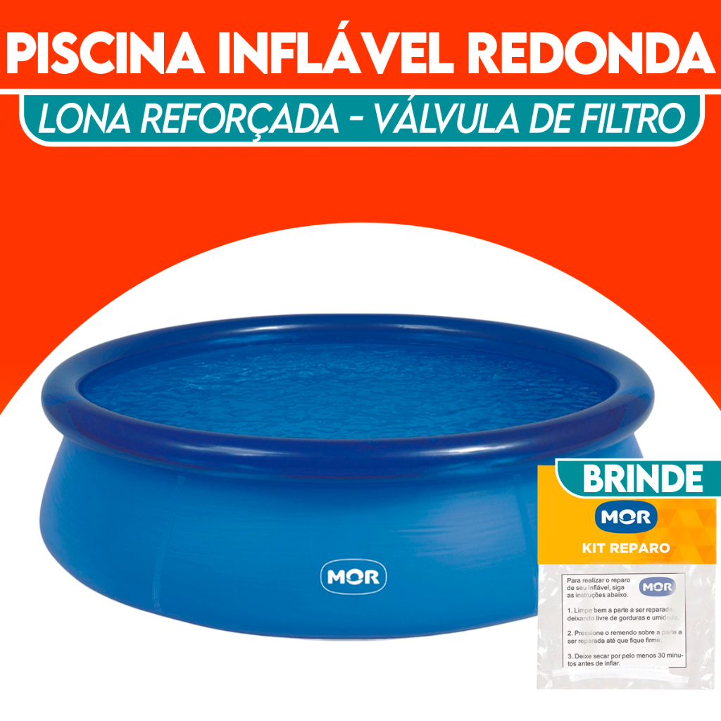 Piscina Splash Fun Redonda Inflável Tamanhos - Mor