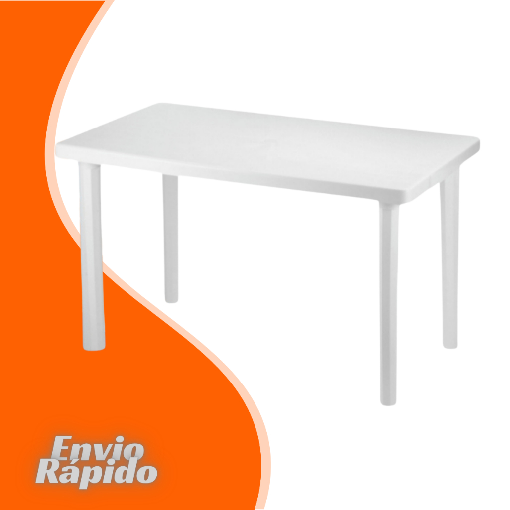 Mesa Retangular Demontavel Grande 6 Lugares Plastico Resistente Para Salão Casa Piscina Jardim  Bar em Oferta na Shopee