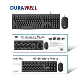 Kit teclado e mouse com fio à prova d'água Durawell