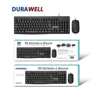 Kit Teclado e Mouse Com Fio a Prova D'Agua Durawell DW-1016