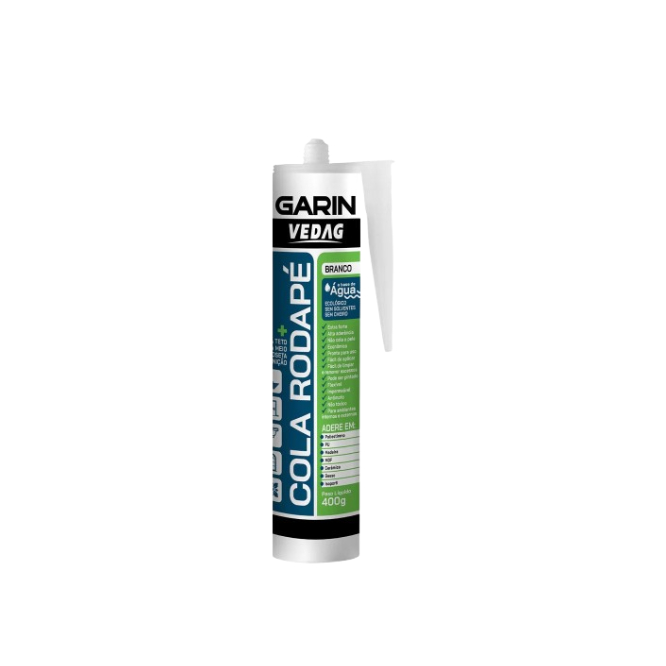 Cola Rodapé 400gr Poliestireno Madeira Gesso Isopor