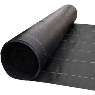 Rafia De Solo 4,20x6m a 10m Preta Contra Erva Daninhas Para Jardim, Horta e Camping