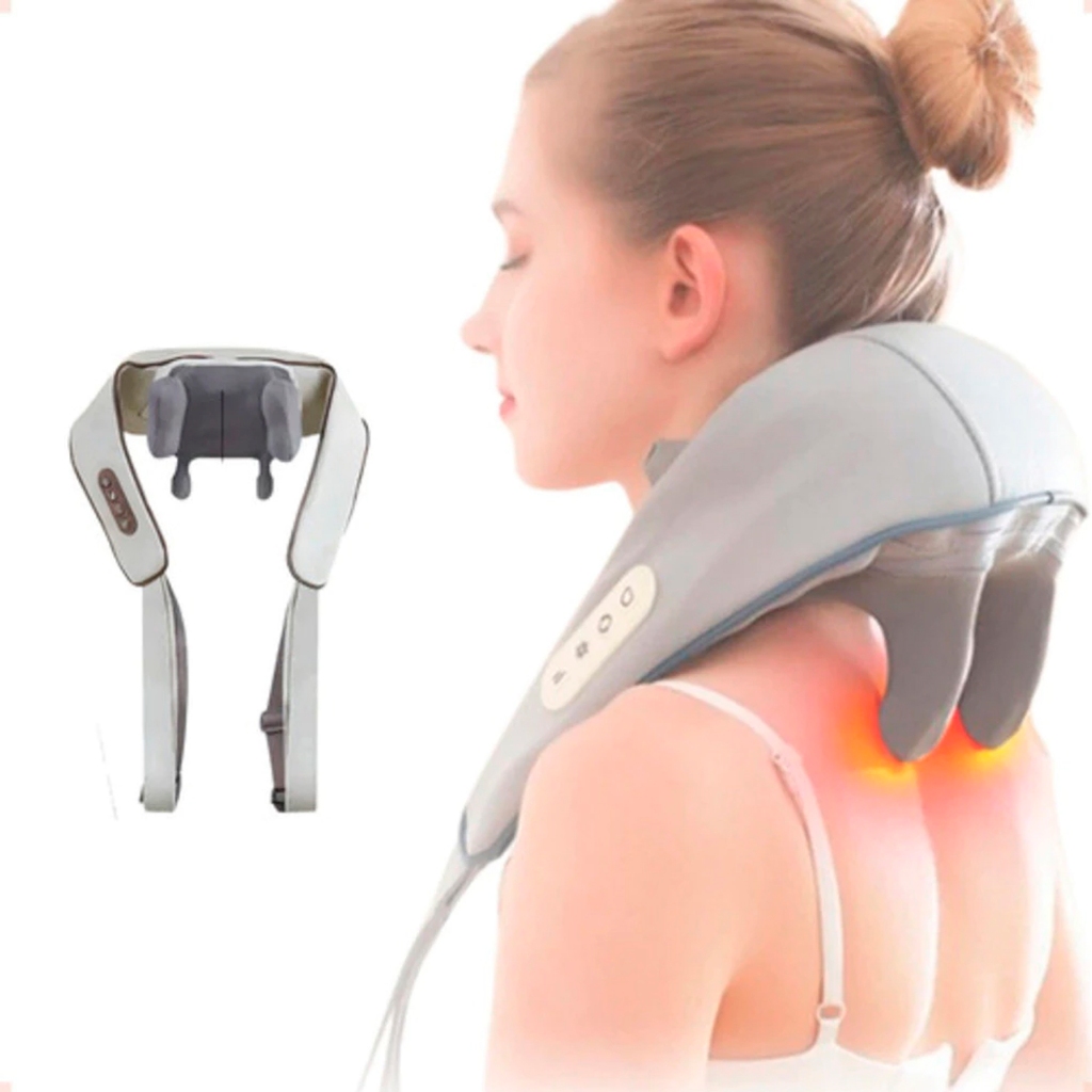Massageador De Pescoço Inteligentes De Compressão Sem Fio Alívio De Dor Portatibilidade Bem Estar