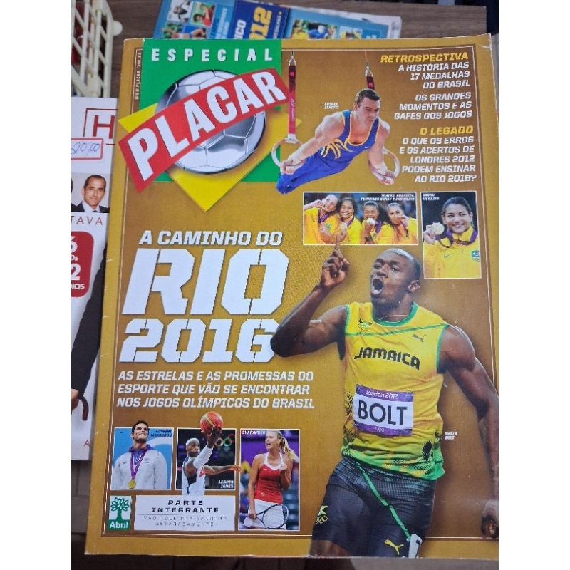 Revista Placar a Caminho do Rio 2016 Olimpiadas
