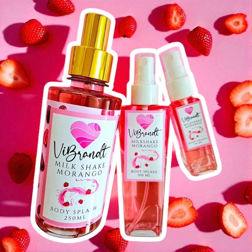 Body Splash Milkshake de Morango. ViBrandt