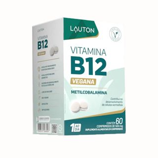 Vitamina B12 (Metilcobalamina) 9,94mcg - 60 Comprimidos  Lauton em Oferta na Shopee