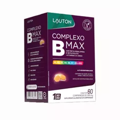 Complexo B Max - 60 Cápsulas Lauton Nutrition