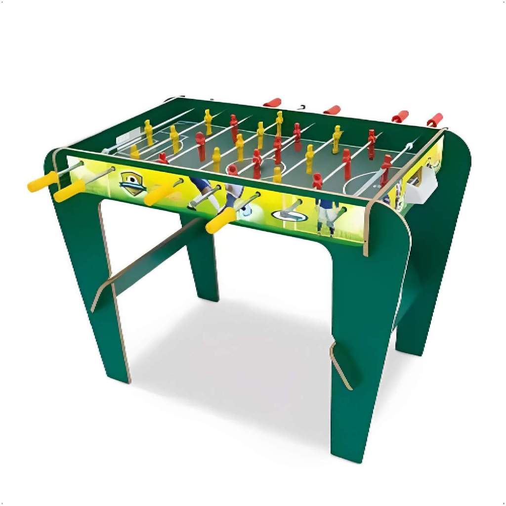 Mesa de Pebolim Infantil Futebol de Mesa Super Copa com 2 Bolinhas Madeira Xalingo - 67354 em Oferta na Shopee
