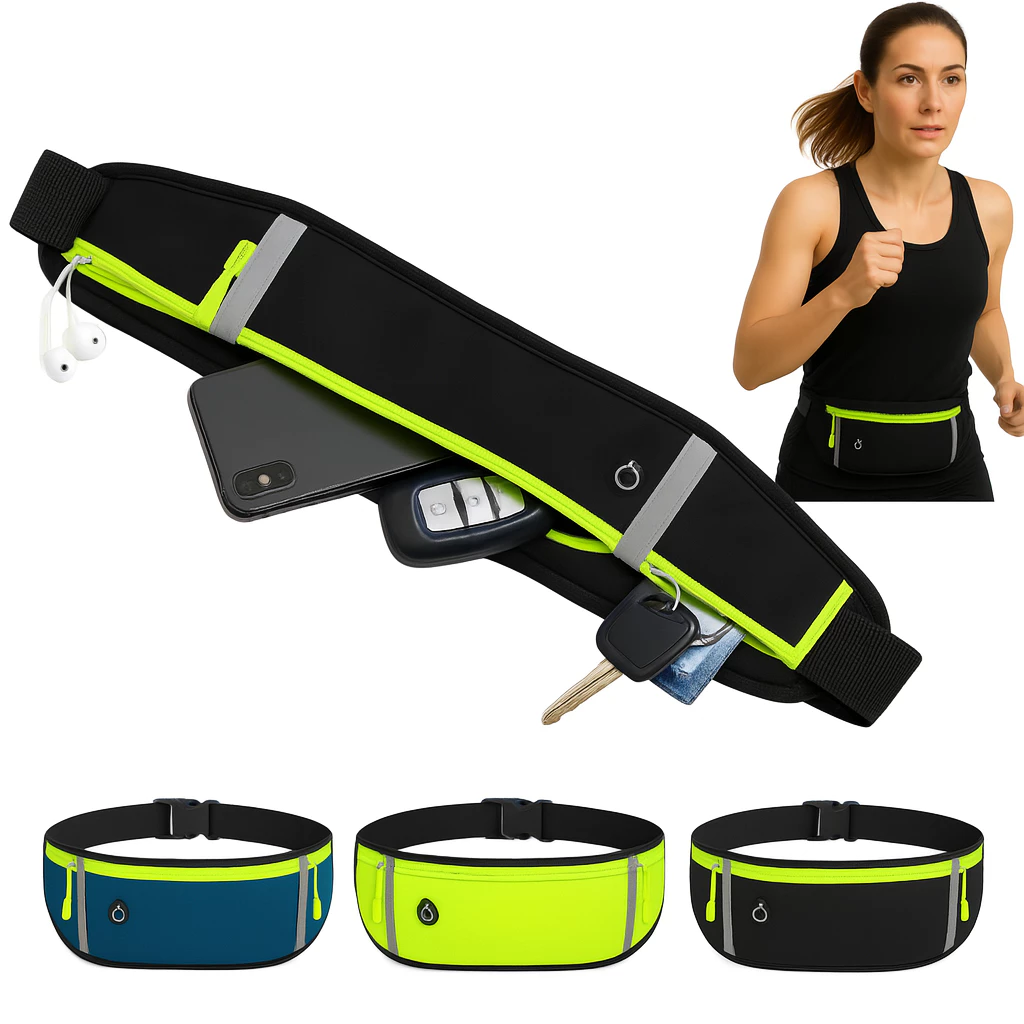 Pochete Esportiva Corrida Caminhada Bike Porta Celular Impermeável Slim Unissex — imagem 1