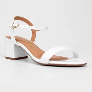 Sandália Vizzano Salto Grosso Verniz Feminina em Oferta na Shopee