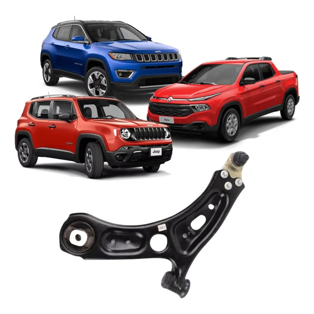 Bandeja Inferior Completa Lado Esquerdo ou Direito Fiat Toro Jeep Compass Renegade 2016 em diante Starke em Oferta na Shopee