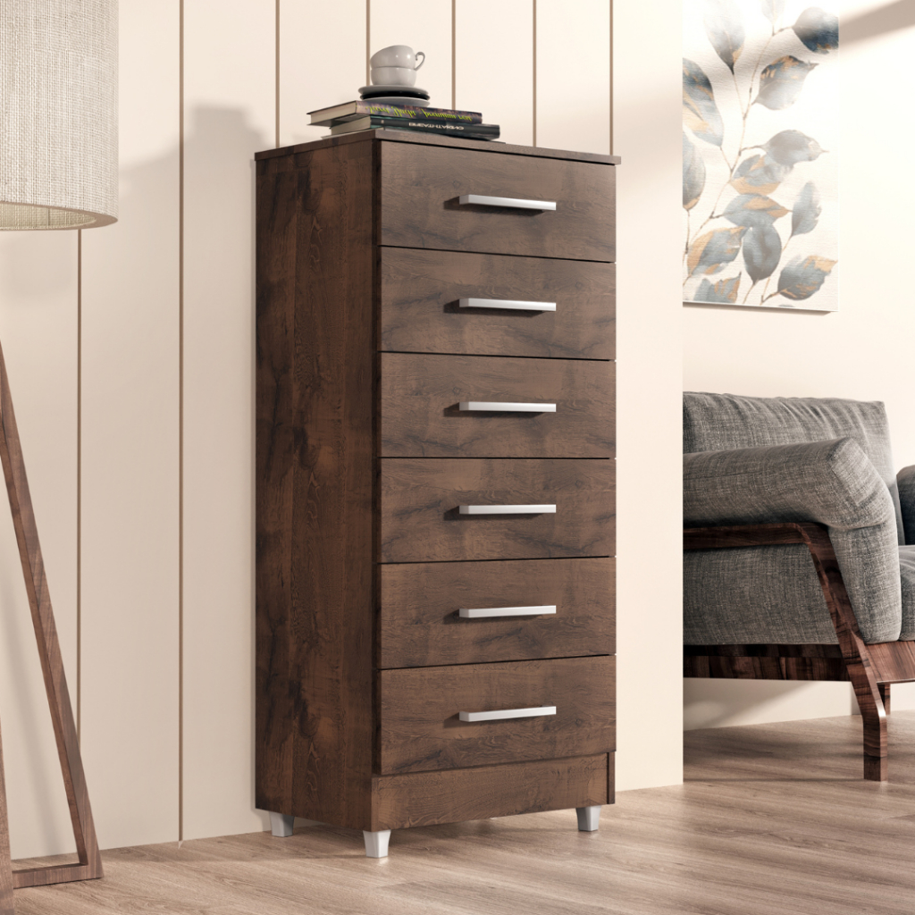 Comoda Helena 6 Gavetas com Pés - Home & Living