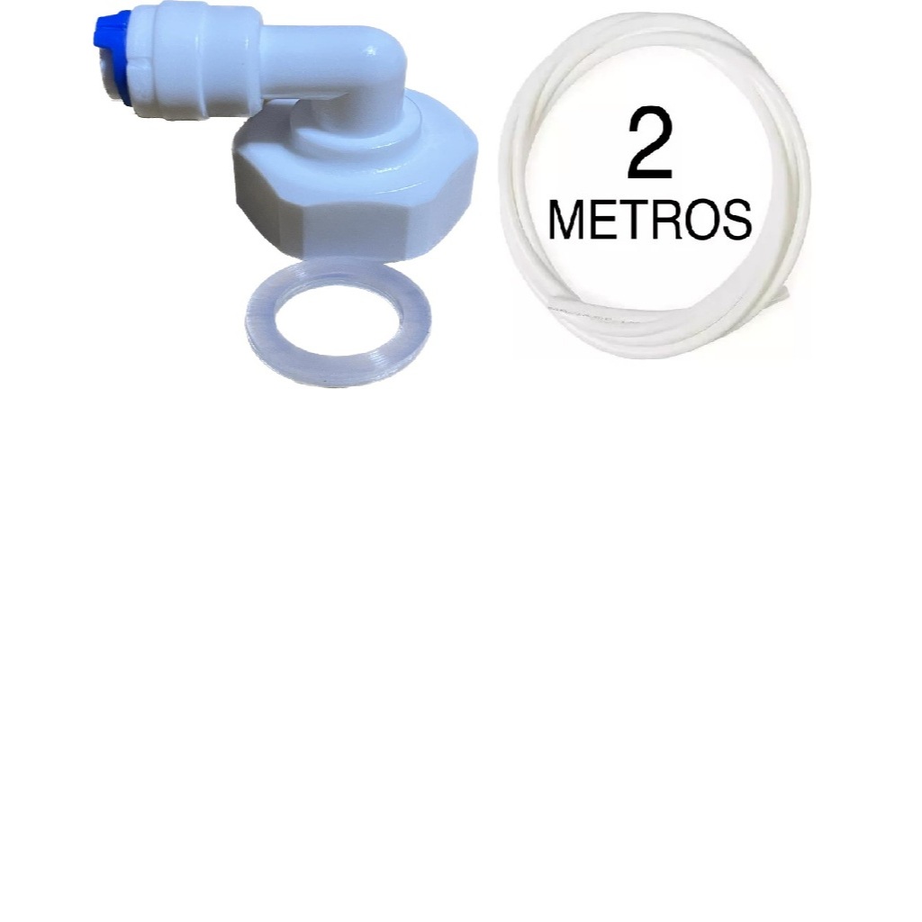 Cotovelo 1/4 Rosca Interna De 1/2 + 2m De Mangueira 1/4