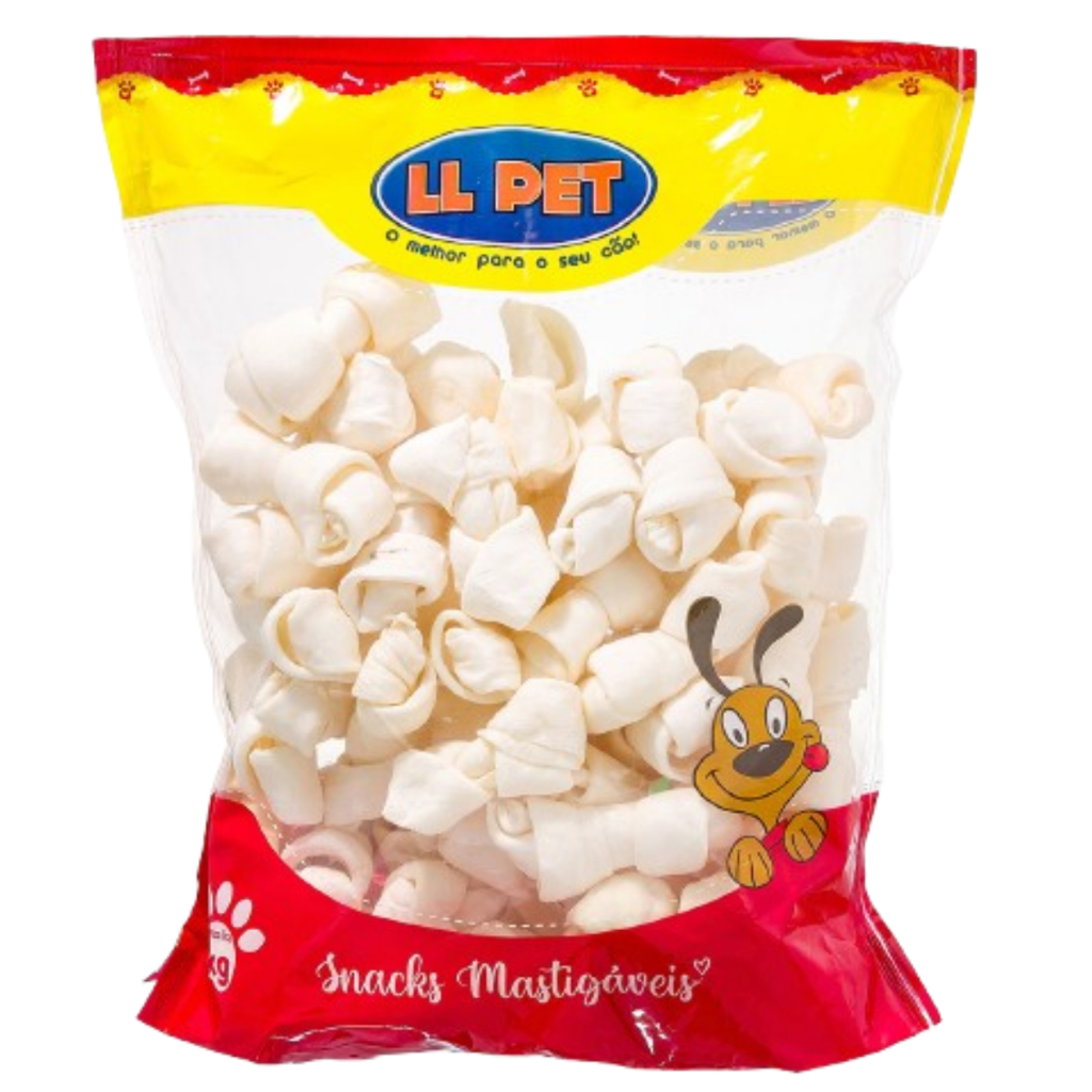 Osso Nó 2/3 Ll Pet 1 Kg- Petisco Para Cães