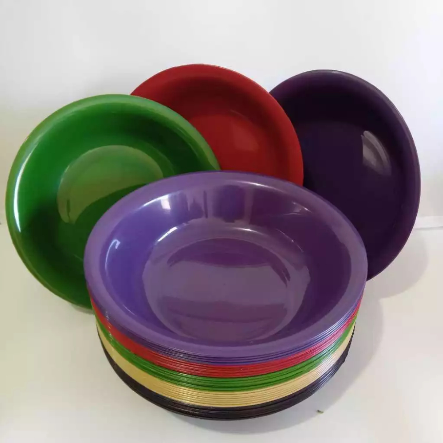 Prato Tigelas Fundo Bacia 1.200ml; Kit 3,6,8,12 ou 20 Bacias(Plástico). Escolar/Festas/Infantil.
