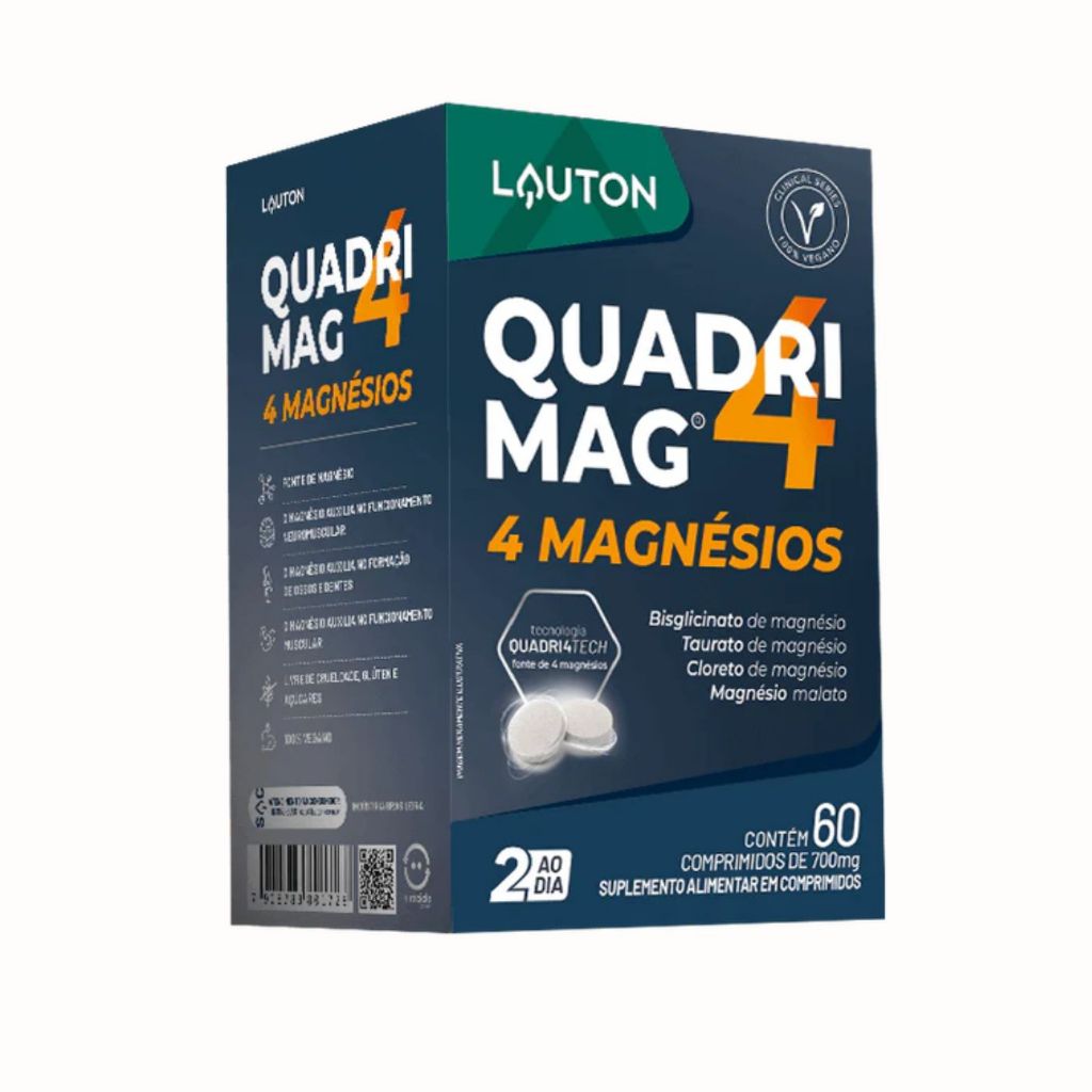 QUADRIMAG® 4 Magnésios 60 cps (Clinical Series) - Lauton em Oferta na Shopee