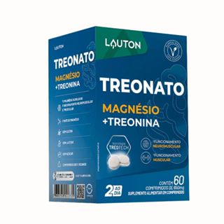 Treonato Magnésio + Treonina - 60 cps - Lauton em Oferta na Shopee