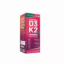 Vitamina D3 + K2 em Gotas - 20ml | Lauton