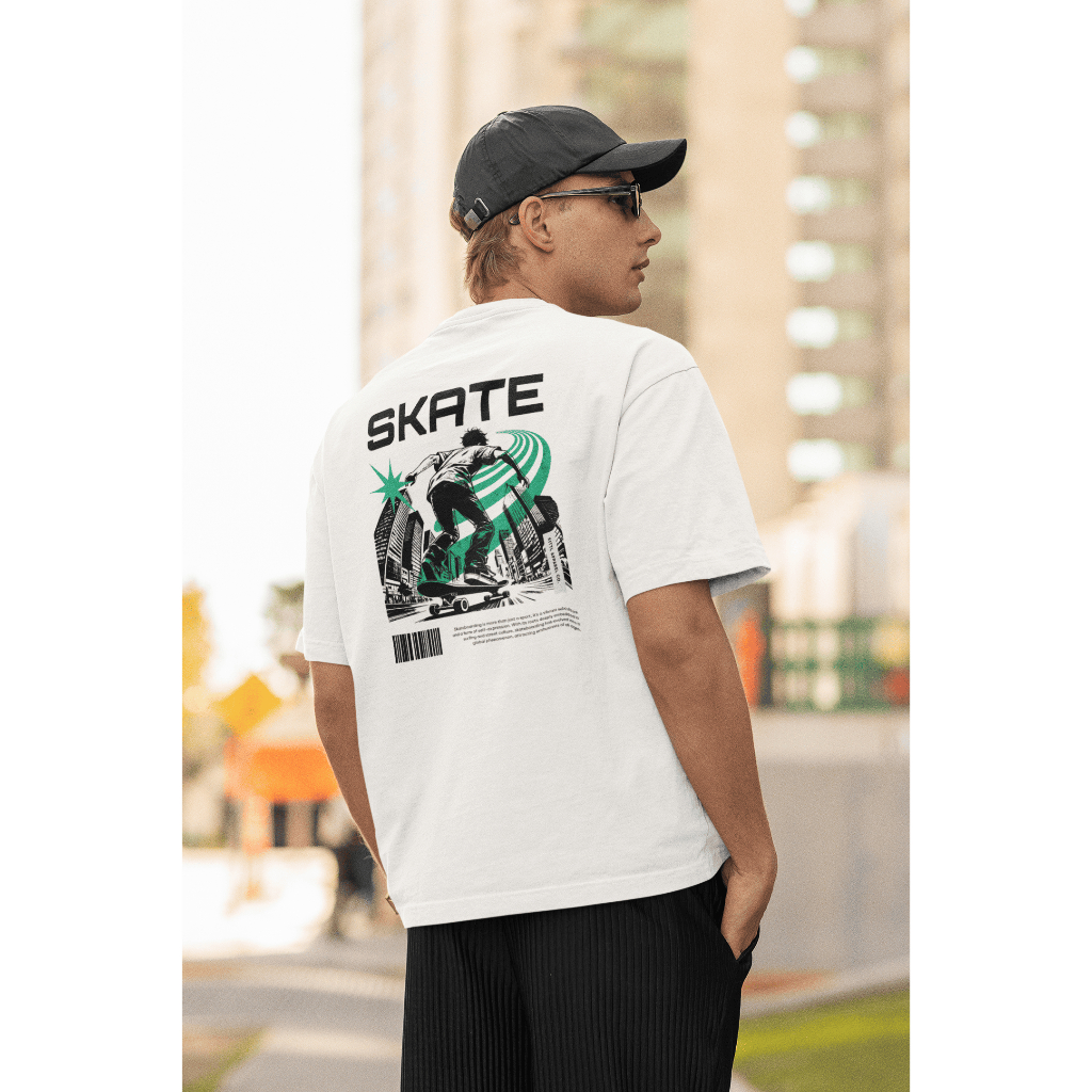 Camiseta Oversized StreetWear Estampada Skate Skatista Estilosa