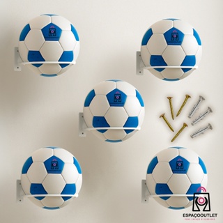 Kit 05 Suporte Bola Futebol Basquete Vôlei + Parafusos e Buchas Aço Reforçado 14x14cm em Oferta na Shopee