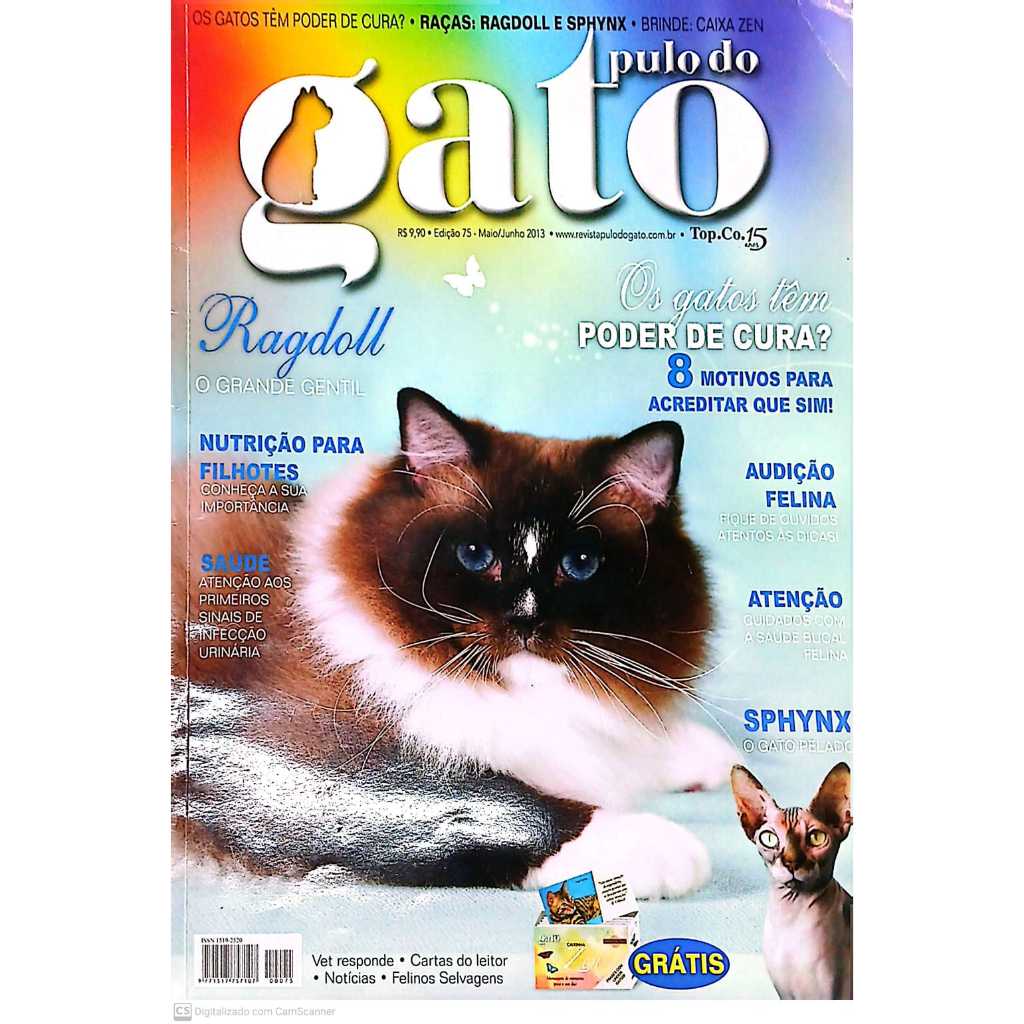 Coleção Revista Pulo do Gato os Gatos tem Poder de Cura? Entenda o seu Gatinho