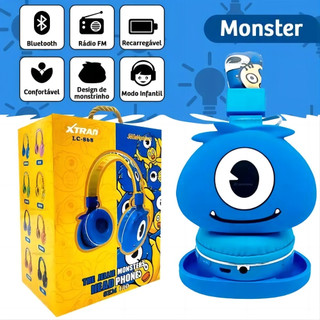 Headphone Fone de ouvido Bluetooth sem fio Infantil Desenho LC868 Embalagem Bonita de Cai…