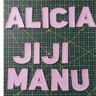 Patch bordado termocolante letras brilho 1 em Oferta na Shopee