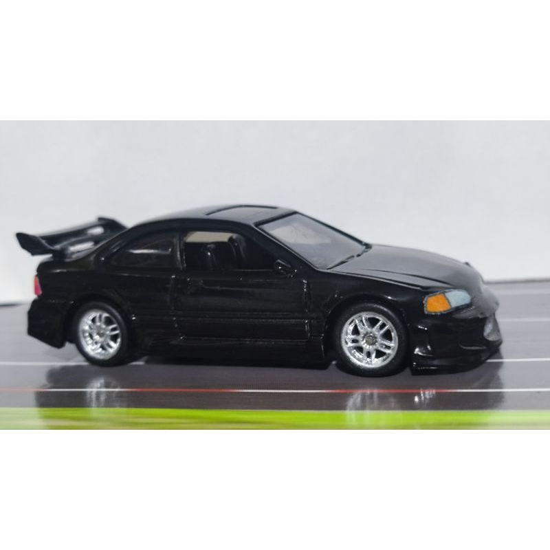 jogo de rodas com pneus de borracha Custom para Honda Civic padrão Hot Wheels