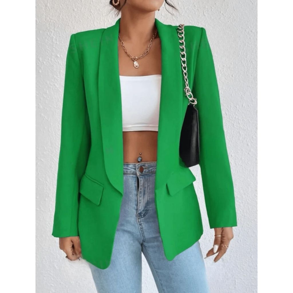 Max Blazer Feminino Longo Alfaiataria casaco Social Envio imediato