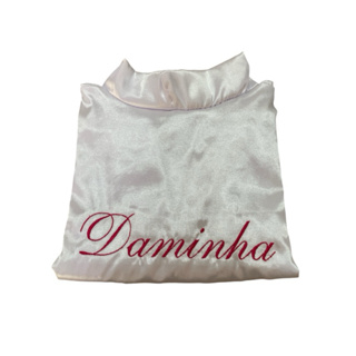 1 Robe de Cetim Personalizado Infantil - Daminha tamanho 02 anos ao 14 anos em Oferta na Shopee
