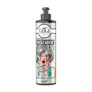 Matizador Condicionador 3D Grafite Gota Dourada 300 ml em Oferta na Shopee