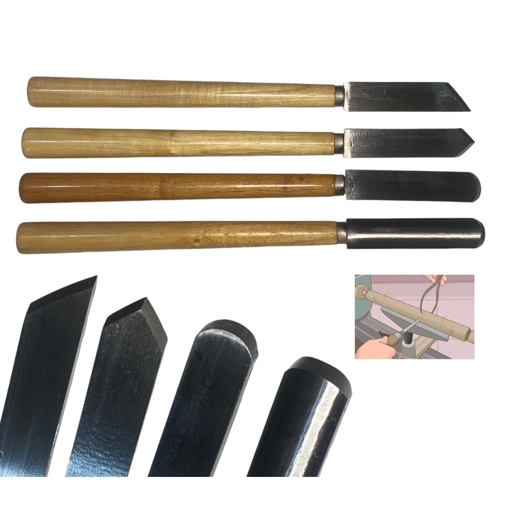 Formões e goiva 32mm para tornear madeira cabo longo conjunto