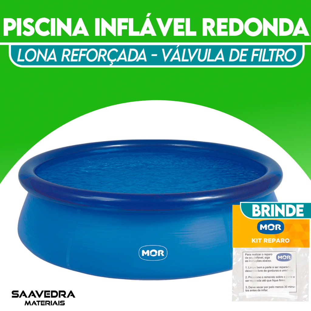 Piscina Splash Fun Redonda Inflável 3400 Litros - Mor
