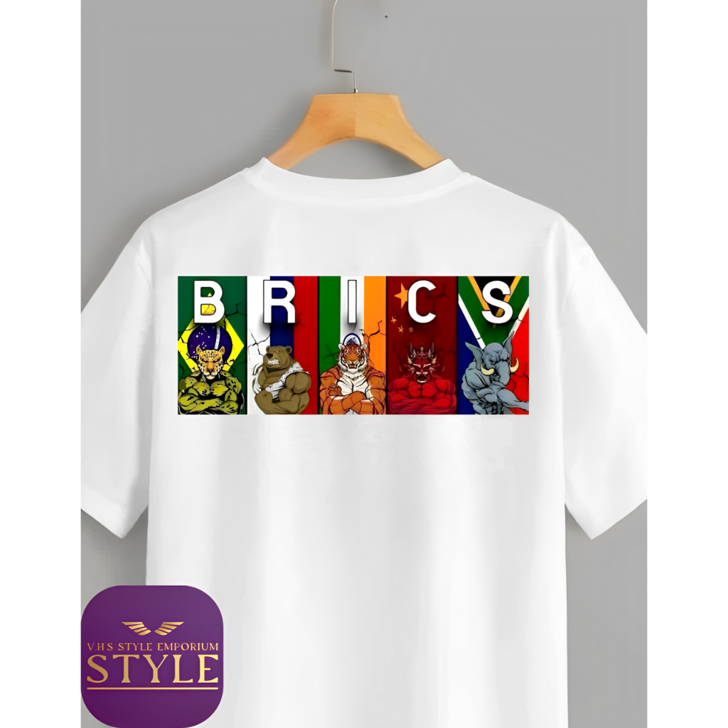 🌍 Camiseta BRICS Super Heroes 👕 – Torcida Organizada Global ✊✨ | Edição Limitada, Estilo Street vhs