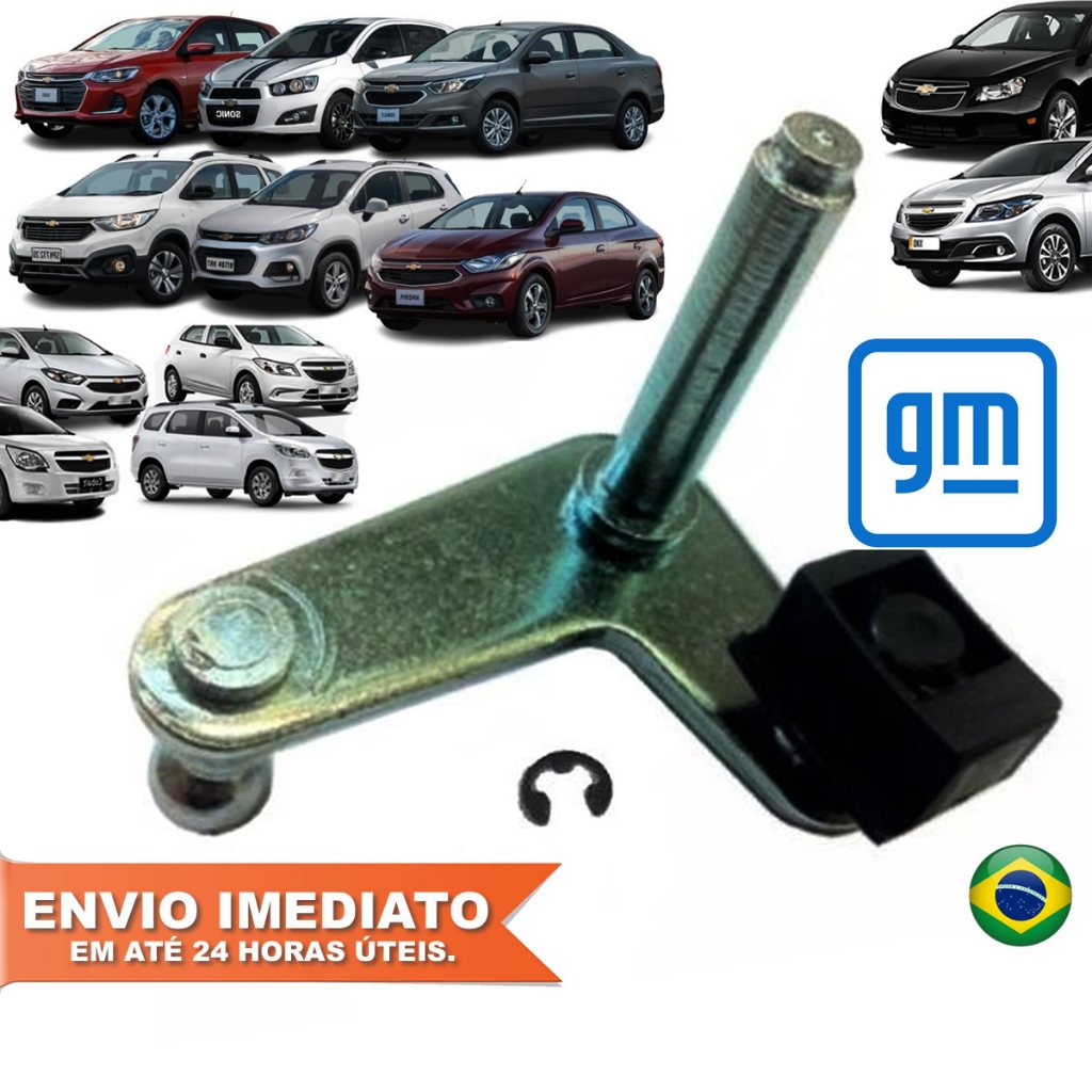 Alavanca Seletora de Marcha Câmbio Chevrolet Onix Prisma Cobalt Spin Sonic Cruze Novo 1ªLinha com NF em Oferta na Shopee