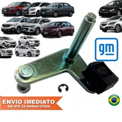 Alavanca Seletora de Marcha Câmbio Chevrolet Onix Prisma Cobalt Spin Sonic Cruze Novo 1ªLinha com NF