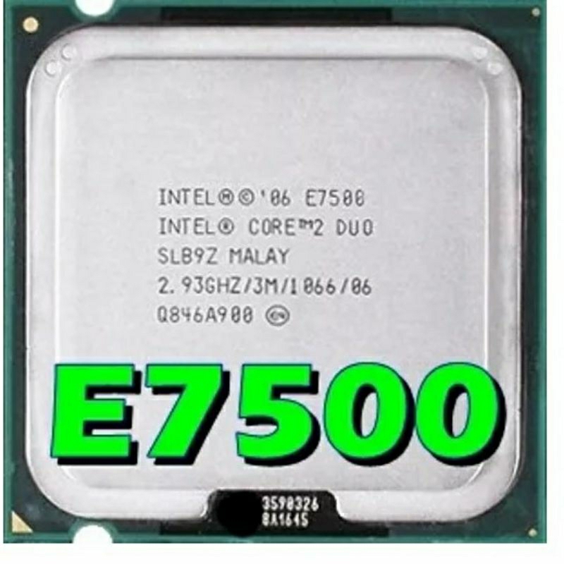 Processador Intel® Core2 Duo LGA 775 cpu pc E7500-2.93Ghz OFERTA