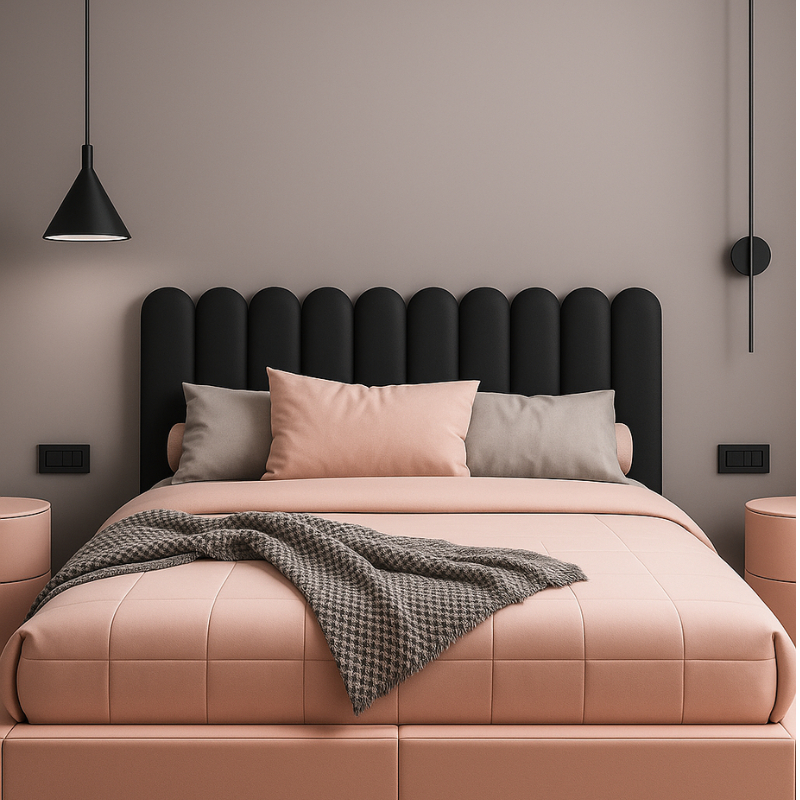 Cabeceira Cama Box Nuvem 45x20-cm Kit Solteiro Com 5 Placas Modulares Adesiva Macia