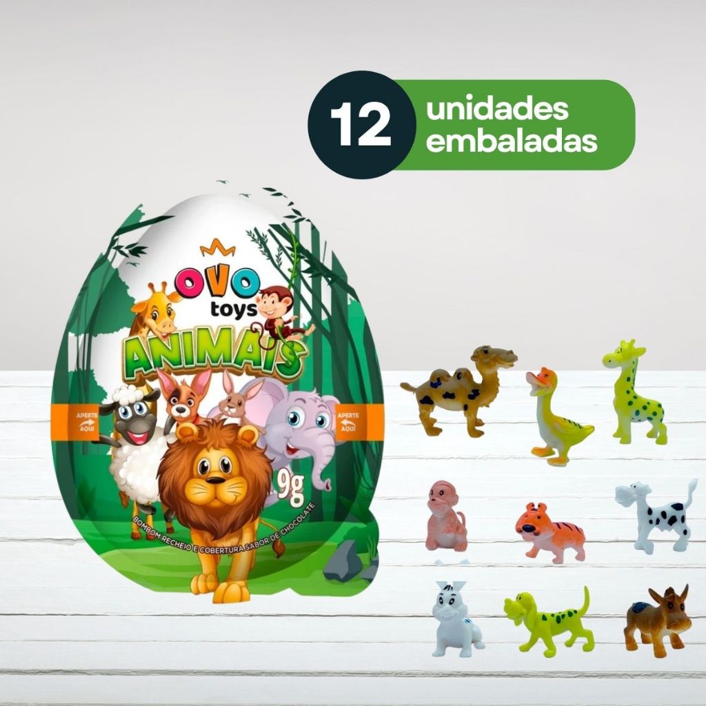 Brinquedos de Animais com Chocolate Royal 12 un em Oferta na Shopee