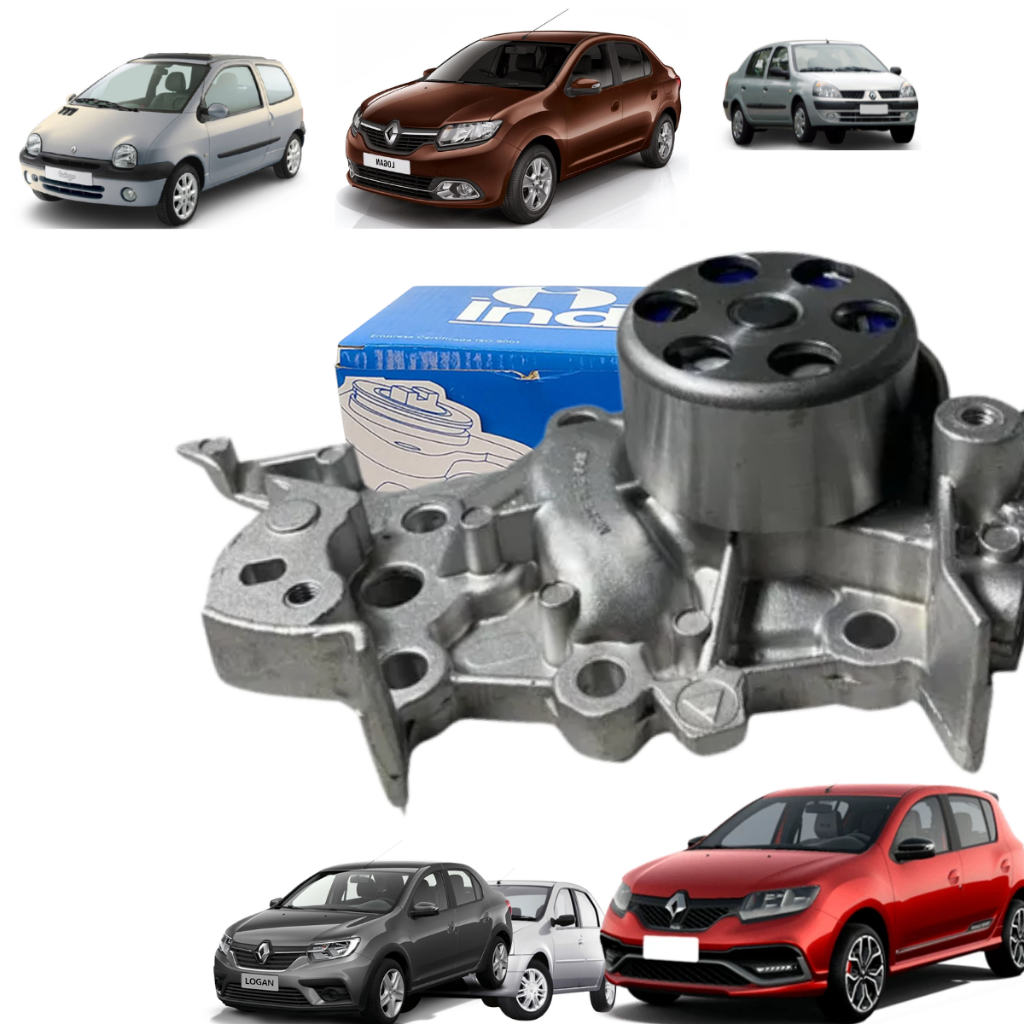 Bomba D´Água Para Veículos Renault: Clio 1.0 kangoo 1.0 16v Logan 1.0 Sandero Twingo 1.0 16v em Oferta na Shopee