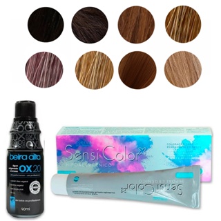 Tinta Sensi Color Alergoshop + Água Oxigenada 20 Volumes em Oferta na Shopee