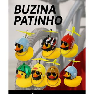 BUZINA PATINHO JACK DA ZUEIRA COM LED - PATO DE BORRACHA BUZINA PARA BIKE em Oferta na Shopee