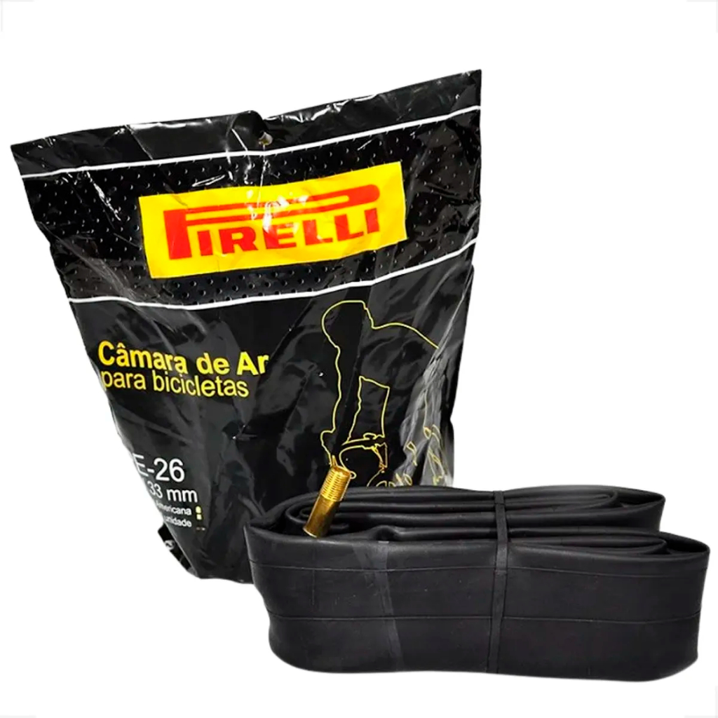 Câmara Ar Pirelli Bike Aro 26 AV33mm PE26 Válvula Americana