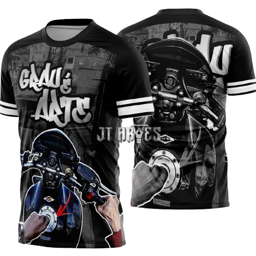 Camiseta Camiseta Moto Personalizada Grau E Arte UV50+