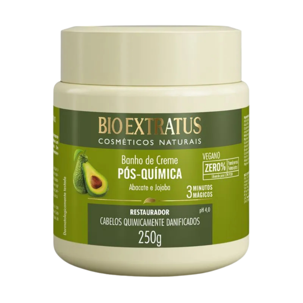Máscara Pós‑Química Bio Extratus 250 g – Abacate & Jojoba