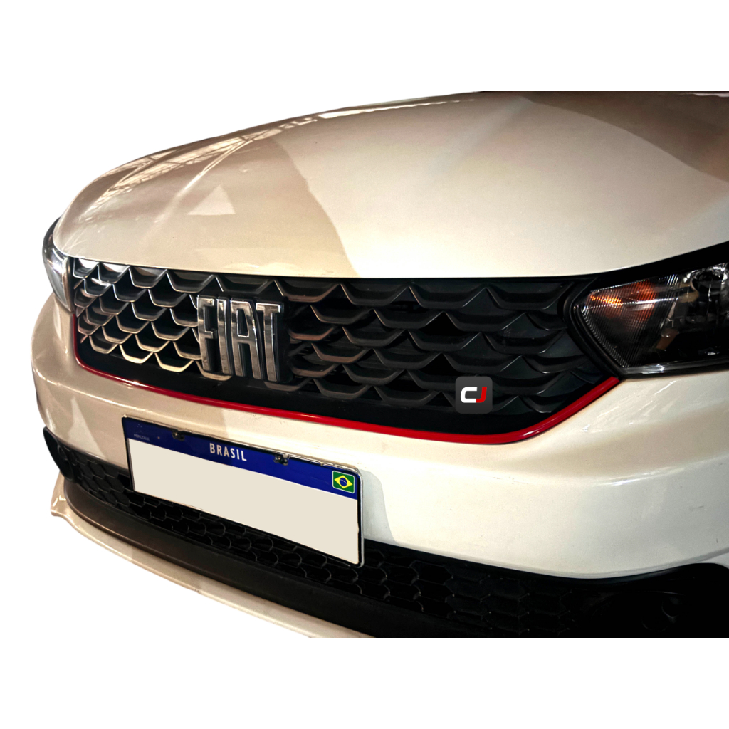 Friso Aplique Grade Vermelho Dianteira Fiat Argo 2017 A 2022 em Oferta na Shopee