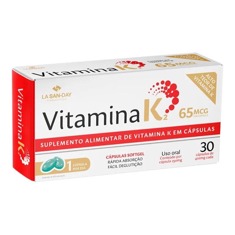 Vitamina K2 em Cápsulas - 30 CÁPSULAS