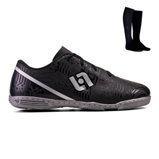 Kit Chuteira Masculina Indoor Quadra Futebol Salao Costurada + Meiao em Oferta na Shopee