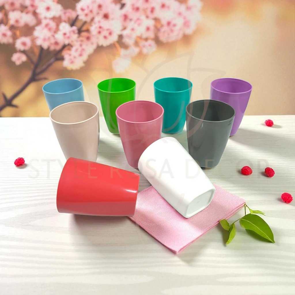 Kit 12 copos Color de 330 ml coloridos, para eventos, aniversários, festas. em Oferta na Shopee